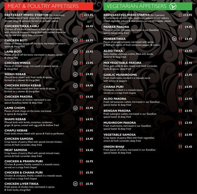 East z East Menu, Menu for East z East, Deansgate, Manchester Zomato UK