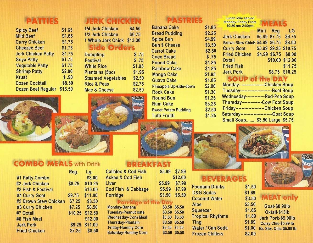 Golden Krust Caribbean Bakery & Grill Menu Urbanspoon/Zomato