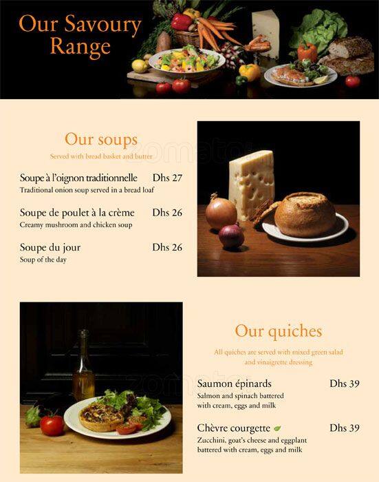 PAUL Bakery & Restaurant Menu Zomato UAE