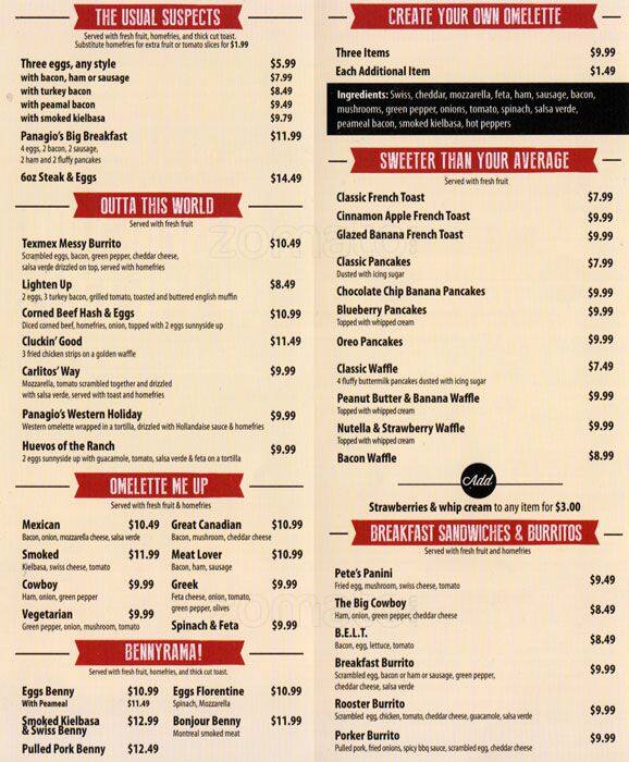 Panagio's Menu, Menu for Panagio's, Scarborough, GTA Urbanspoon/Zomato