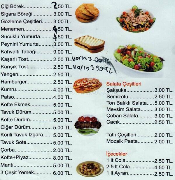 Sergen Yalçın Ev Yemekleri, Bulgurlu Menü