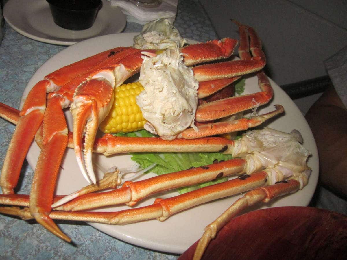 Kristine And Johnny's photo for CJ's Crab Shack What Are The Black Dots On Crab Legs